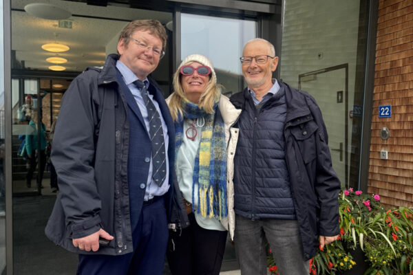 Dr. Janet Hranicky with Felix & Dr. Rau (October 2025)